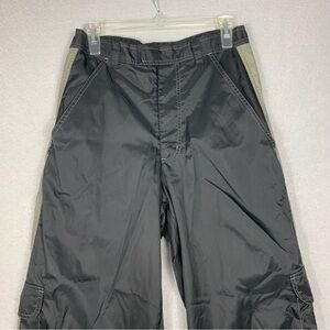 Vintage Nike Track Pants Men’s Medium Black Lined Windbreaker Y2K